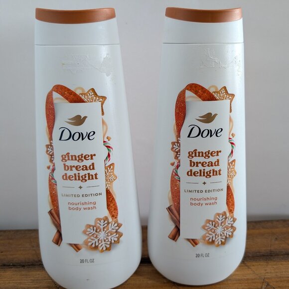 Dove Other - Lot of 2 Dove Gingerbread Delight Limited Edition Nourishing Body Wash - New!